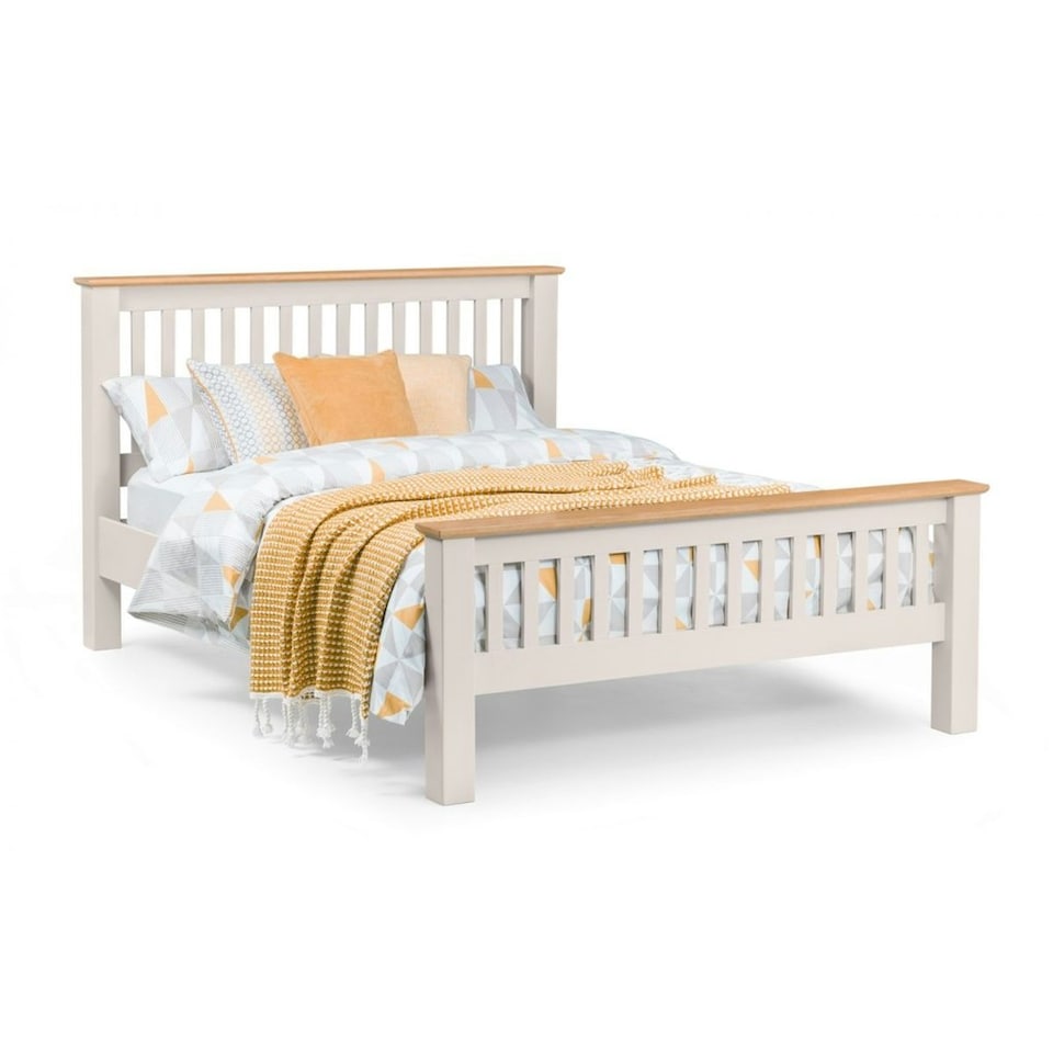 image 1 of Elephant Grey Lacquer Two Tone Bed Frame - King 5ft (150cm)