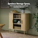 image 4 of VonHaus Landos Sideboard with Sliding Doors and Tambour Finish