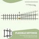 image 4 of Outsunny Decorative Garden Fencing, Wooden Landscape Edging, Grey