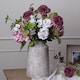 image 5 of Shabby Single Hydrangea Artificial Flower - Plastic - L30 x W30 x H50 cm - Pink