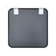 image 3 of Living and Home Square Wall Mirror Black - 50cm