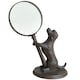 image 1 of Bronze Effect Dog Holding Magnifying Glass Figurine