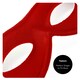 image 3 of Red Eye Mask on Elastic – Fancy Dress Accessory for Superheroes, Masquerade & Costume Parties Red | One Size