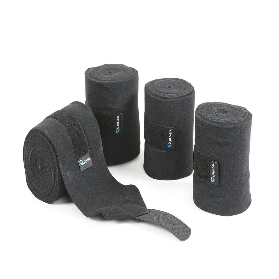 image 1 of Shires Fleece Bandages Blue | Colour: Navy Blue
Size: One Size