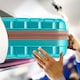 image 5 of 55x40x20cm Ryanair (Priority) TUI, Carry on Cabin Suitcase Hard Shell Approved for 60+ Airlines Blue | Aqua/Tan | Cabin Bag