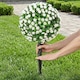 image 9 of HOMCOM Artificial Rose Topiary, UV Resistant, 2-Pack, 55 cm
