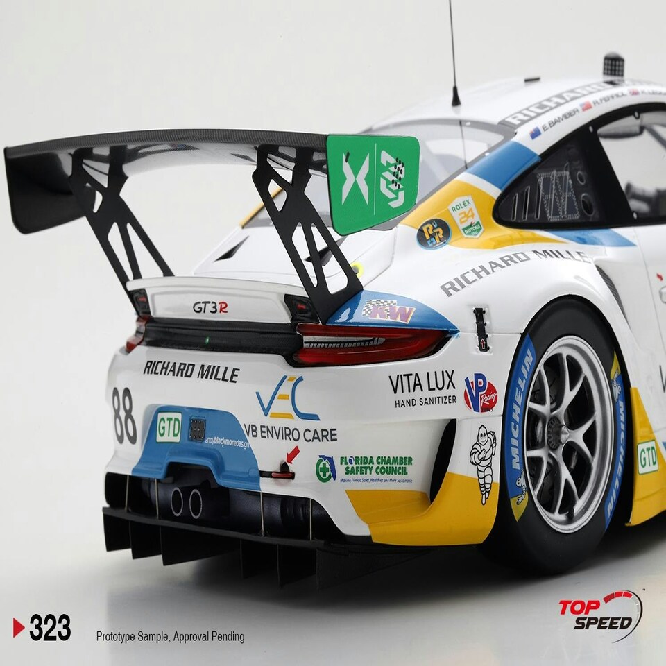 image 1 of Porsche 911 GT3 R #88 2021 IMSA Daytona 24Hr Team Hardpoint EBM 1:18 TSM TS0323