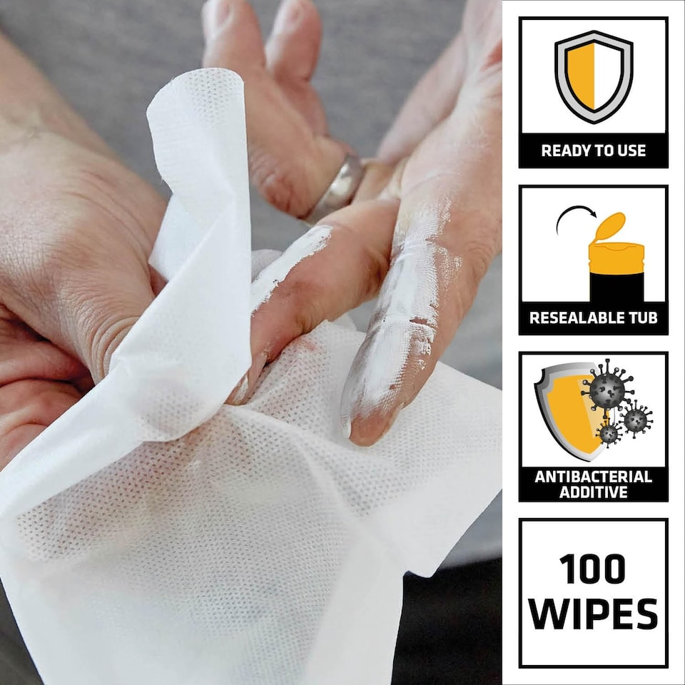 image 1 of Everbuild Sika Wonder Wipes - 100 Cleaning Wipes