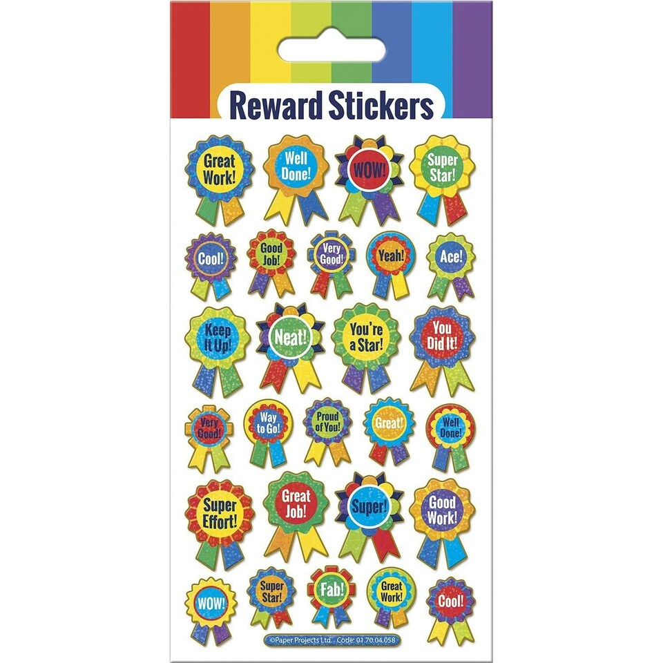 image 1 of Paper Projects Reusable Rosette Reward Stickers - Multicoloured - One Size
