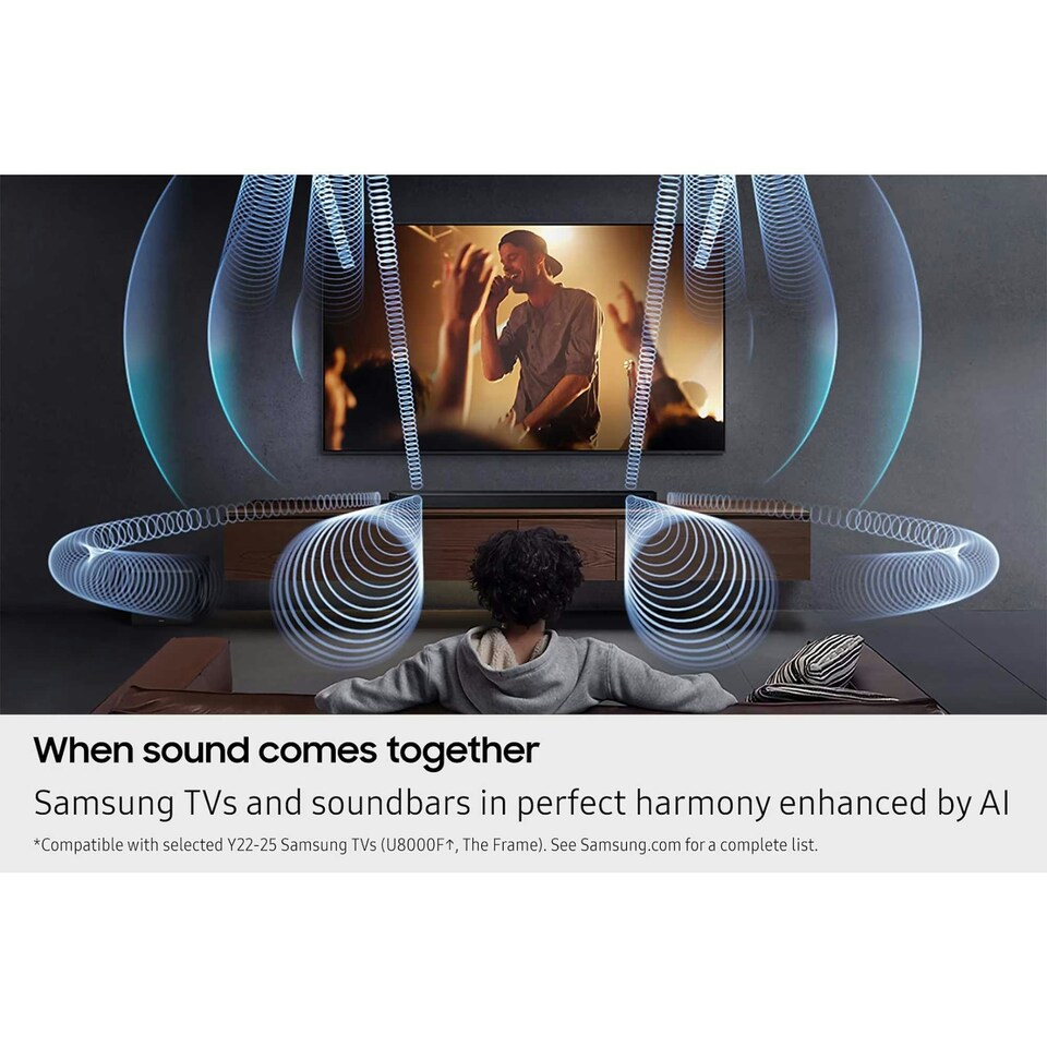 image 1 of Samsung 5.2.1ch Subwoofer with Soundbar HWQ800F