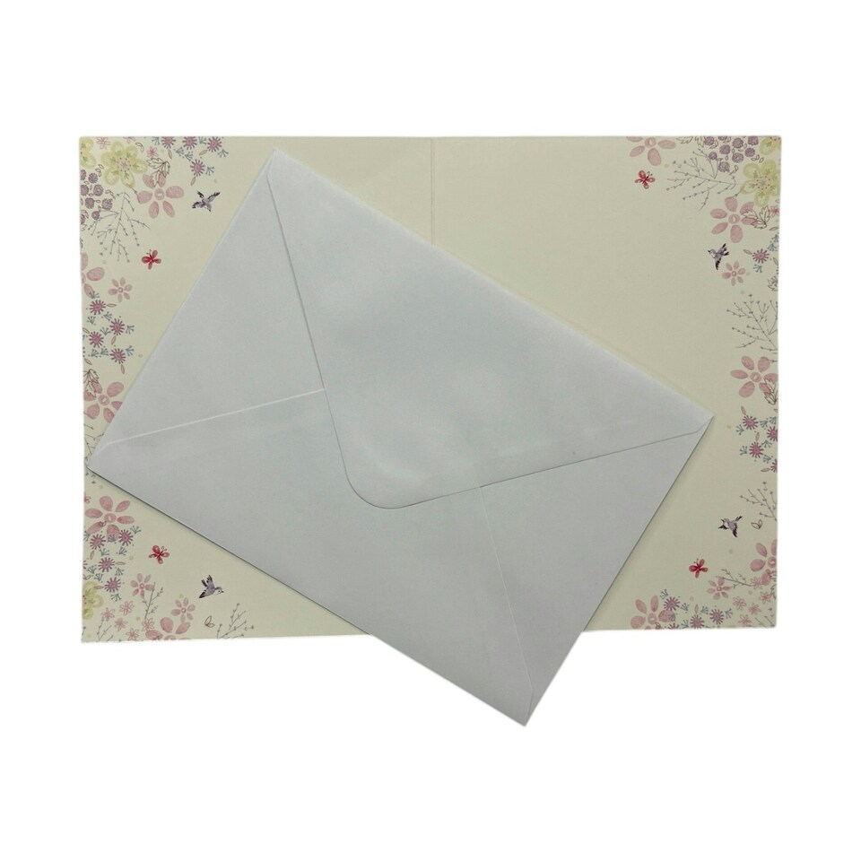 image 1 of Open Blank Charming Garden Design Greeting Card