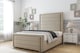 image 2 of Sloomy Ashford Almond Coniston Bed Frame With Mattress With 50" Upholstered Headboard 2'6 Small Single