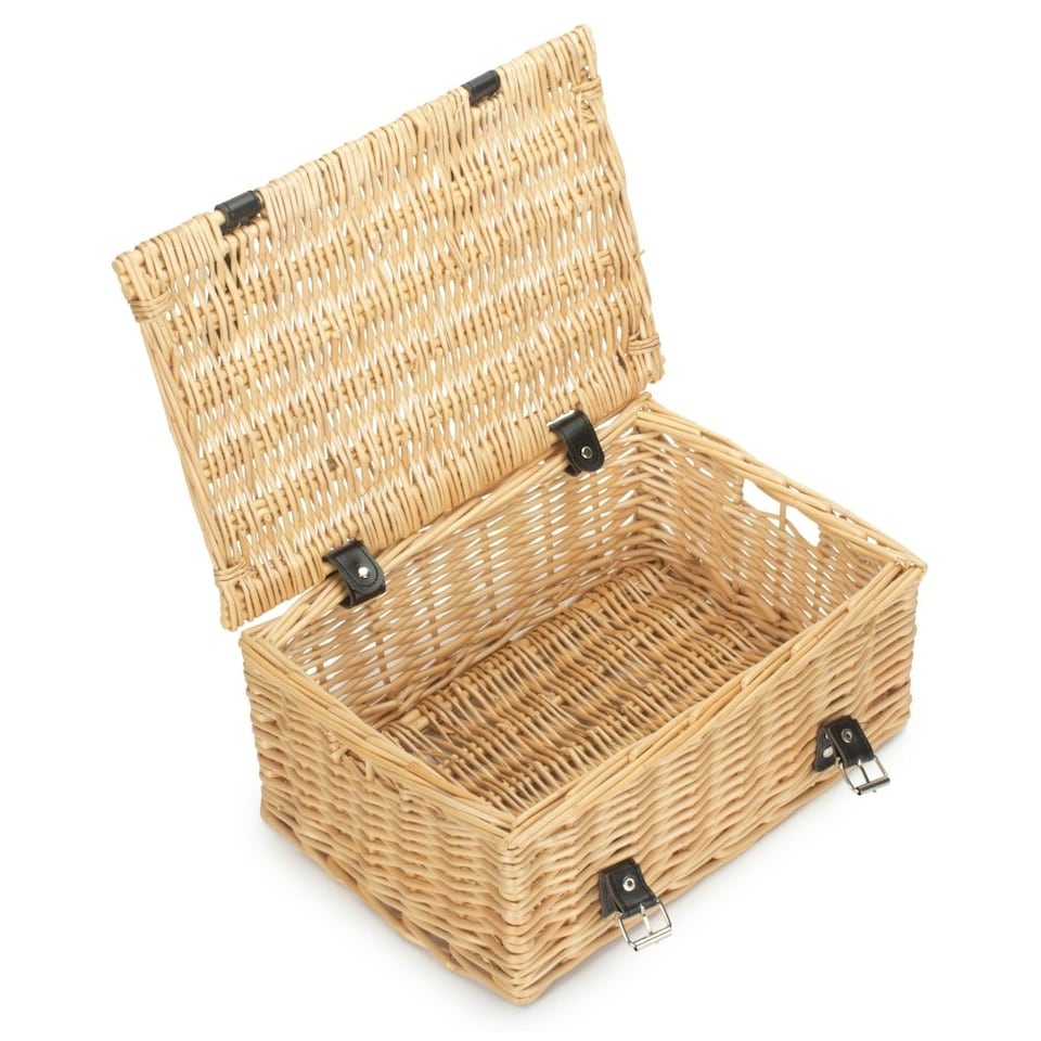 image 1 of 36cm Unlined Buff Wicker Empty Picnic Basket Brown | Brown | One Size
