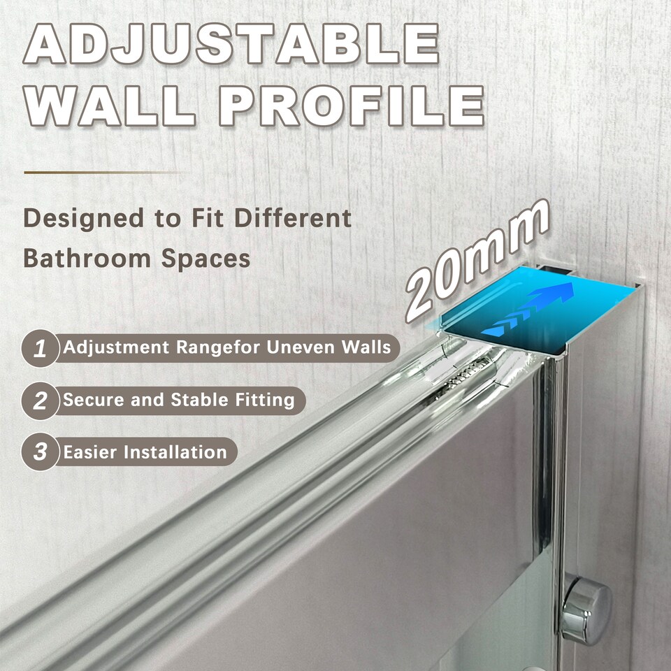 image 1 of 900x700mm Bifold Shower Door Enclosure with Stone Resin Shower Tray Toughened Safety Glass Screen