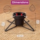 image 7 of Neo Christmas Tree Stand for Real Trees up to 8ft Extra Large Heavy Duty Metal Base | Black | Black