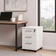 image 6 of 3 Drawer Office Storage Unit Lockable & Portable Under Desk Cabinet White