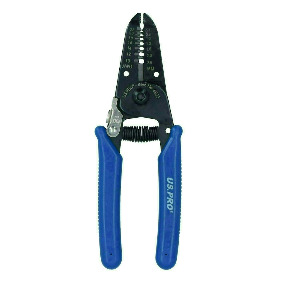 image 1 of 6in Mini Hand Held Electrical Wire Strippers Cutters for Wire 0.6mm - 2.6mm