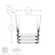 image 3 of LAV Elegan Whisky Glasses - 315ml - Clear - Pack of 6 Clear