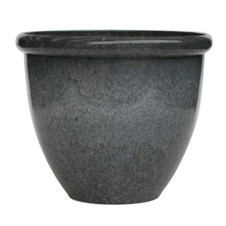image 1 of Primrose Garden Round Flower Pot Planter Grey 43.5cm