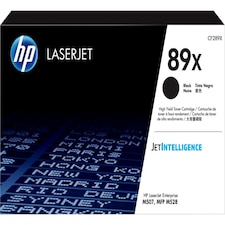 HP 89X Black High Yield Toner 10K pages for HP LaserJet Enterprise M507 series and HP LaserJet Enterprise MFP M528 series - CF289X N/A