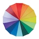 image 2 of MidOcean Bowbrella Rainbow Stick Umbrella - Multicoloured - One Size Multi