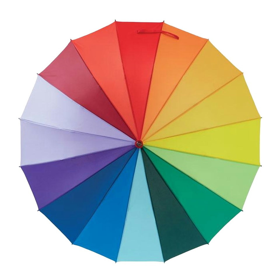 image 1 of MidOcean Bowbrella Rainbow Stick Umbrella - Multicoloured - One Size Multi
