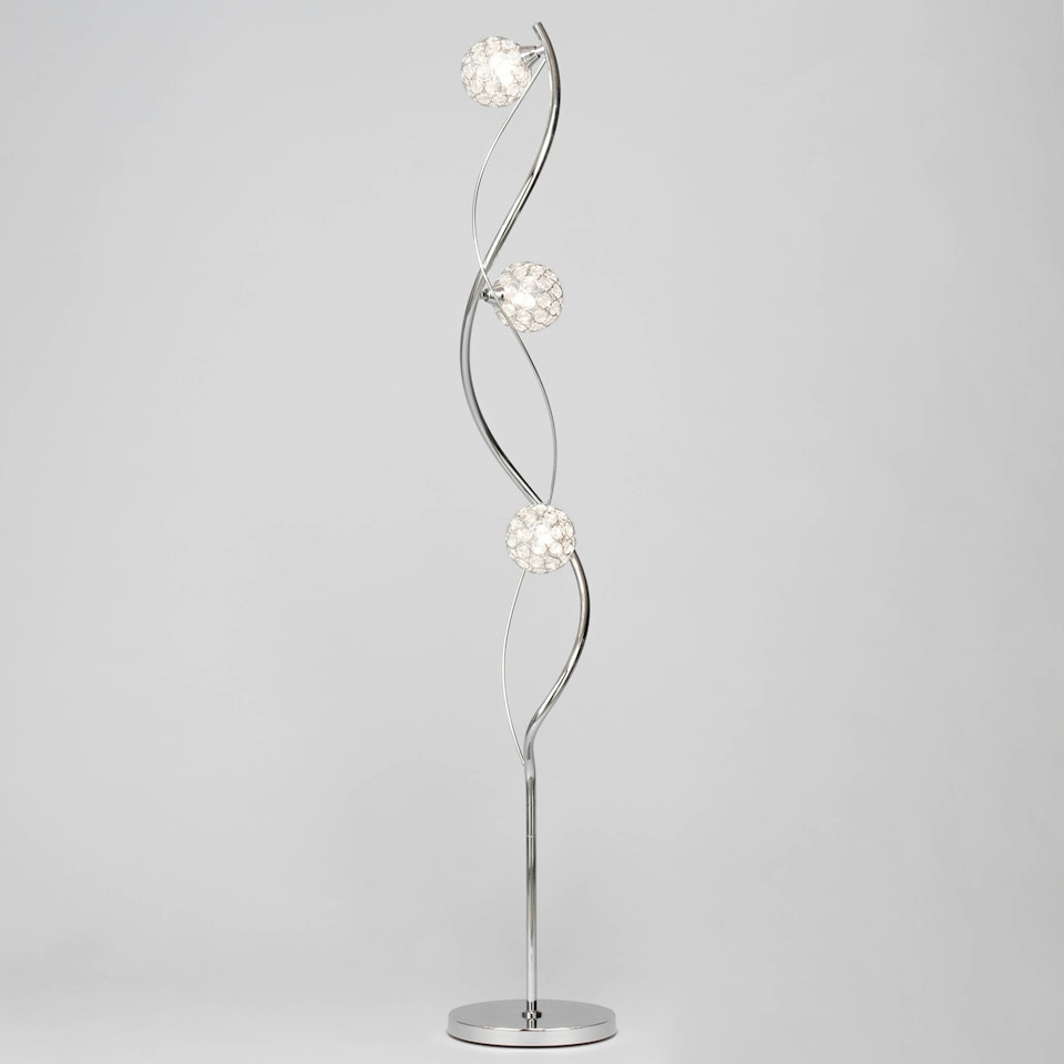 image 1 of BHS Orianna Floor Lamp, Chrome