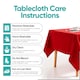image 3 of Rectangle Wipe Clean Table Cloth, Polyester Table Cover - 52x70 Inch