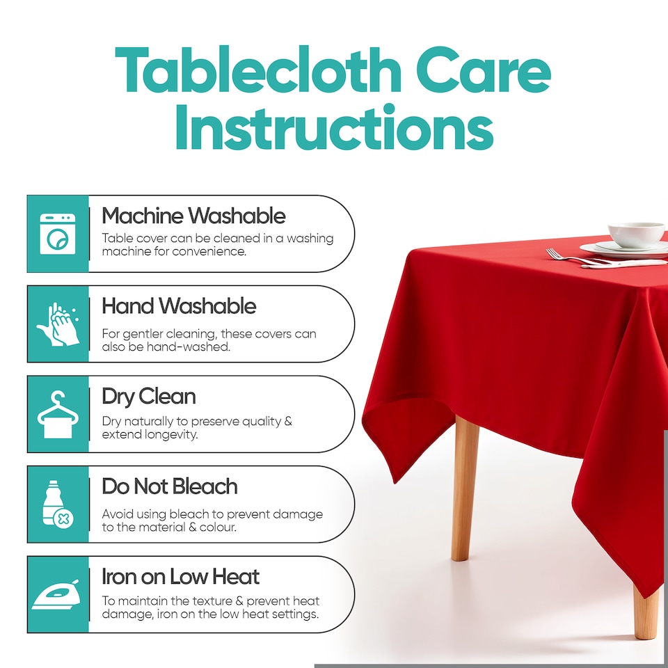 image 1 of Rectangle Wipe Clean Table Cloth, Polyester Table Cover - 52x70 Inch