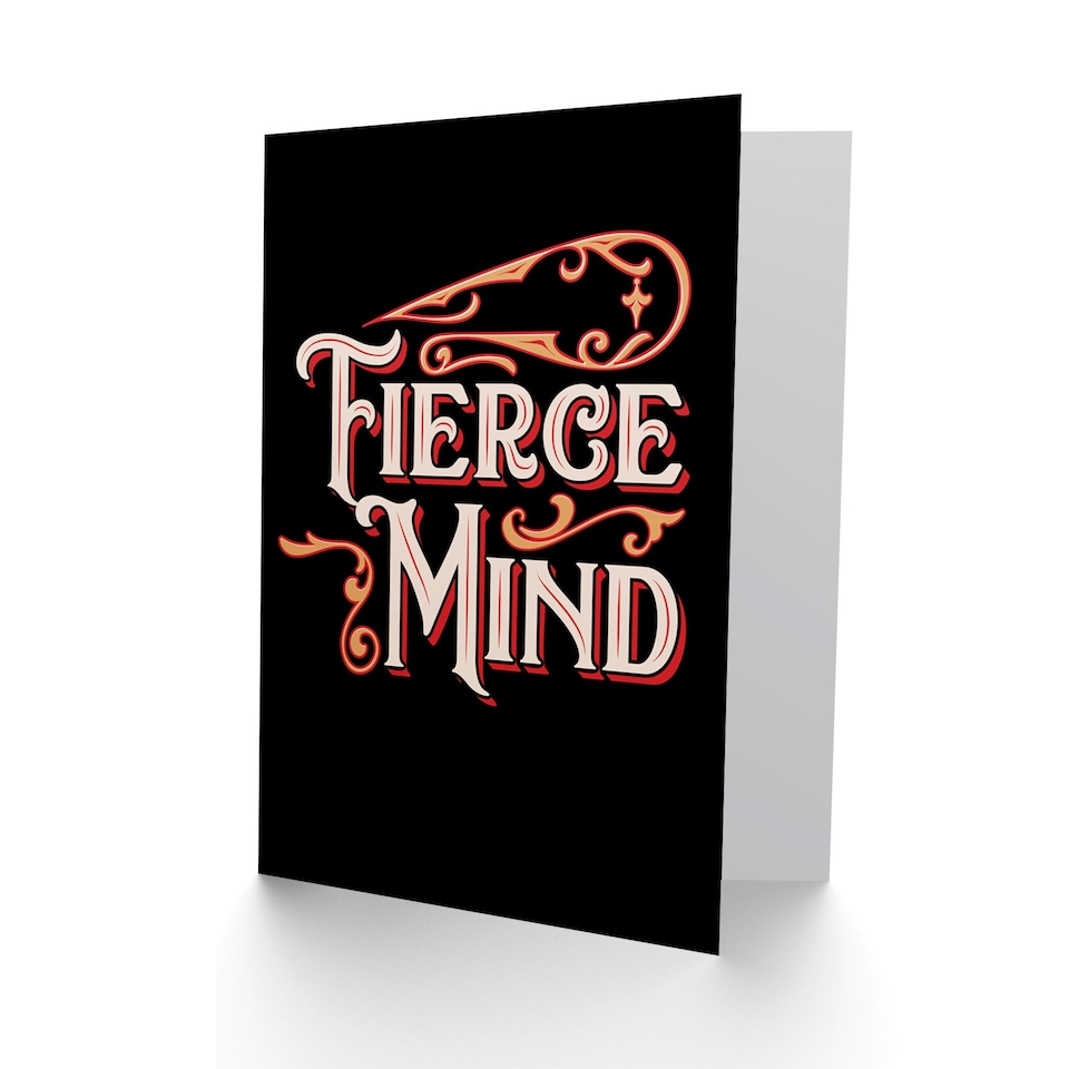 image 1 of Cirque Set Fierce Mind Quote Card