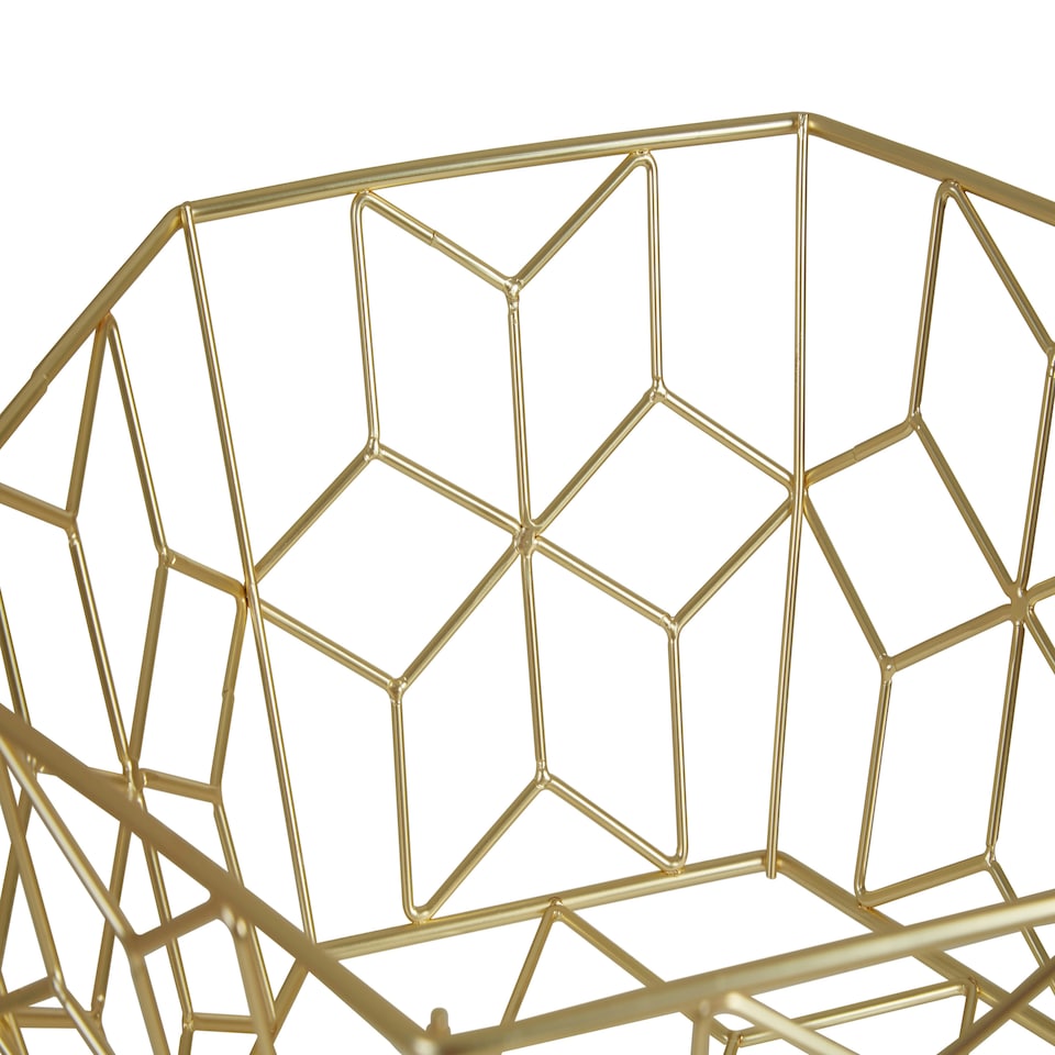 image 1 of Stylish Matte Gold Fruit Basket, Functional Design Unique Fruit Basket For Livingroom, Durable Fruit Basket Gold