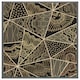 image 4 of Geometric triangles with patterns (Picutre Frame) Brown | Oak | XS
