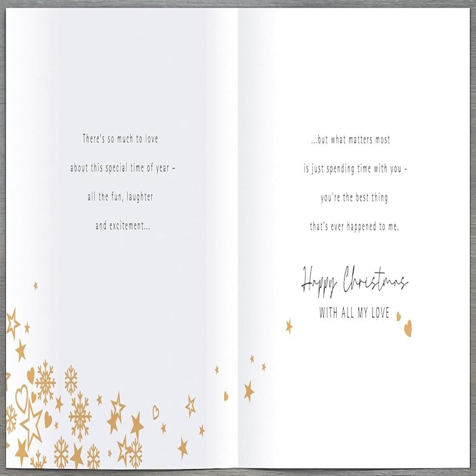 image 1 of 3D Cut Out One I Love All I Want Is You Luxury Christmas Card