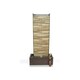 image 4 of Primrose Zinc Outdoor Water Wall Feature Stone Effect With Lights 120cm