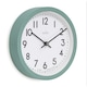 image 3 of Acctim Elstow Small Kitchen Wall Clock Quartz Retro Style 20cm Green | Meadow