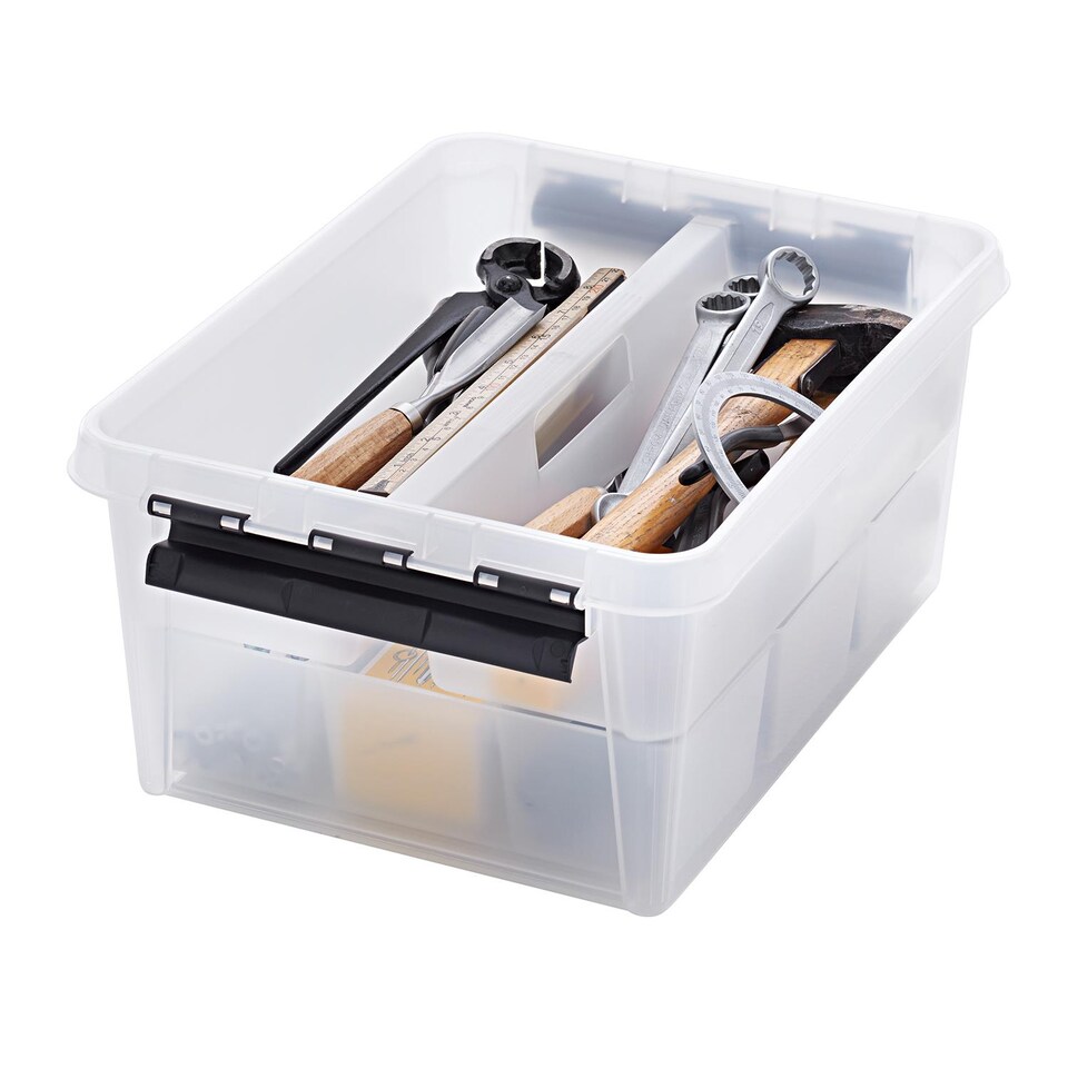 image 1 of SmartStore Different size Storage Box for Home with Clip Lid | Clear