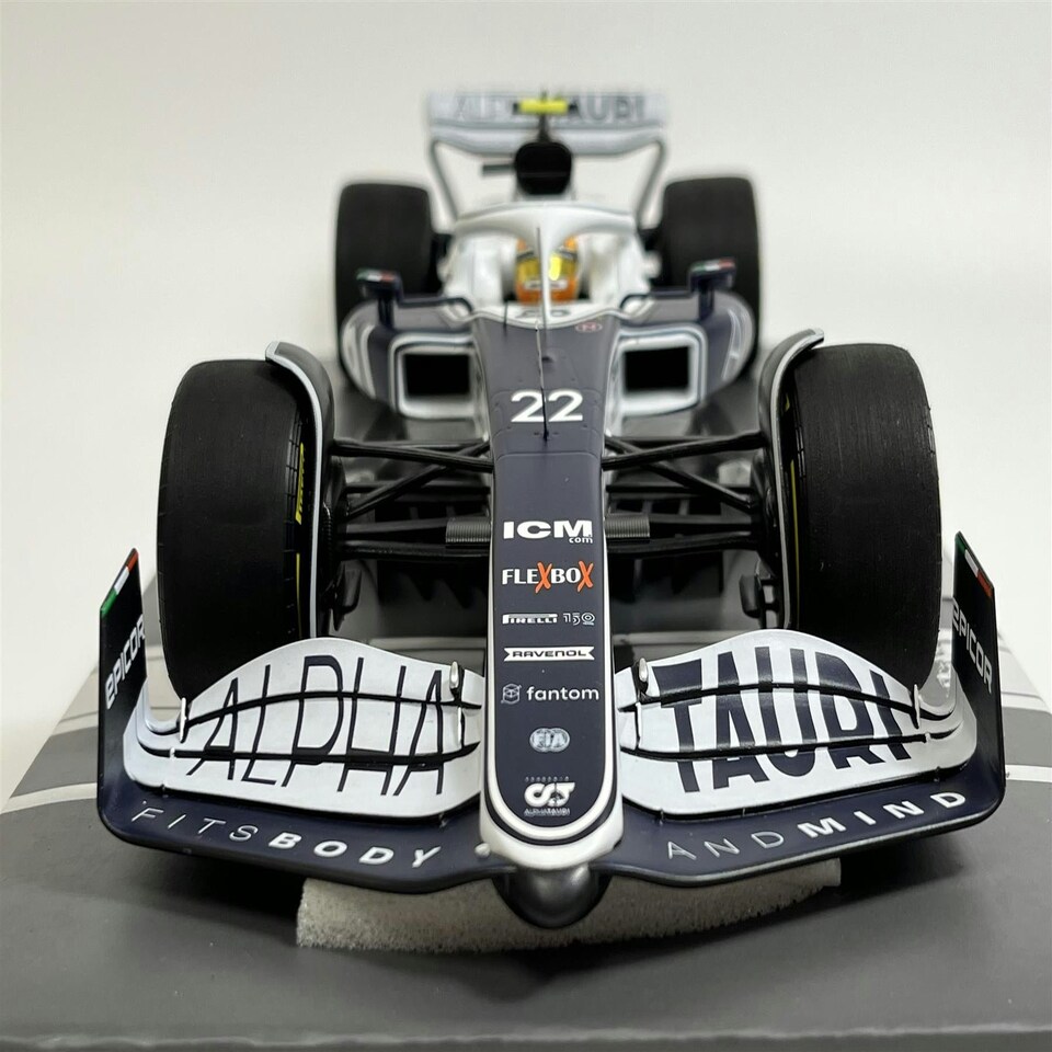 image 1 of Yuki Tsunoda Alpha Tauri Bahrain GP 2022 1:18 Scale Minichamps 117220122