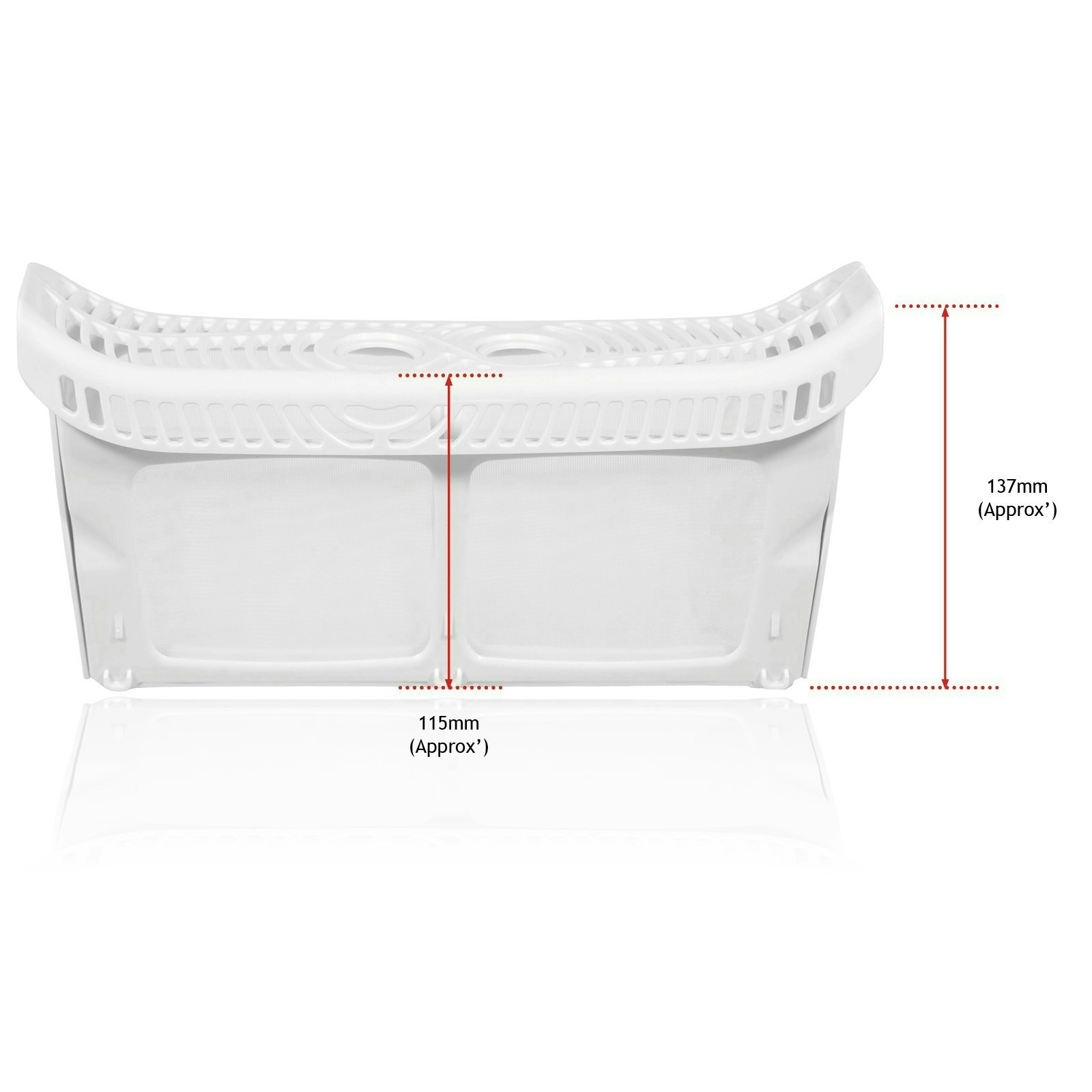 image 1 of SPARES2GO Filter for Hotpoint Indesit Ariston Whirlpool Tumble Dryer Fluff Cage Lint Screen