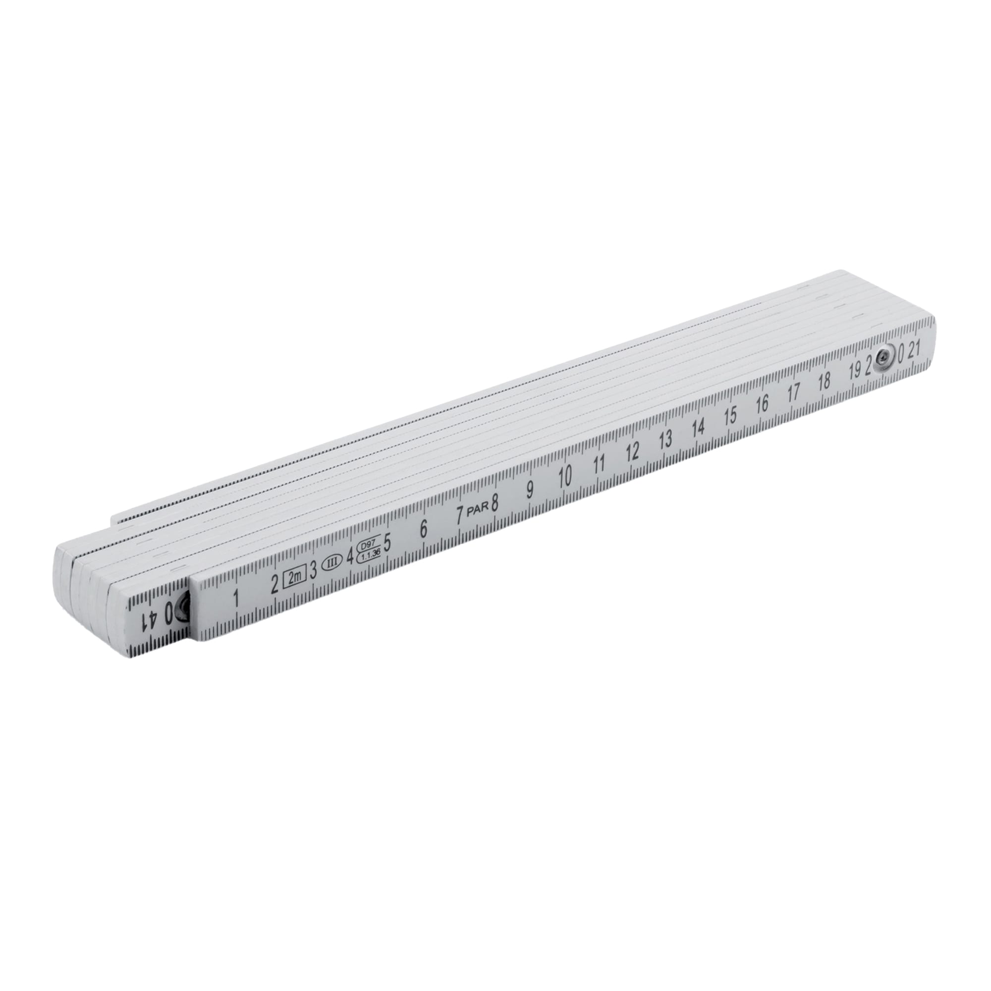 XD Collection Folding Fibreglass Ruler White White 1