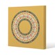 image 1 of Orange Circle Ornament. Round Frame (Canvas Print) 101 x 101 x 4cm