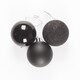 image 1 of Black Shatterproof Christmas Baubles 6cm - Pack of 6
