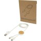 image 1 of Chechia Bamboo 5 in 1 Charging Cable - White - One Size