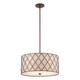 image 1 of 4 Light Large Ceiling Pendant Copper Brown Lattice, E27
