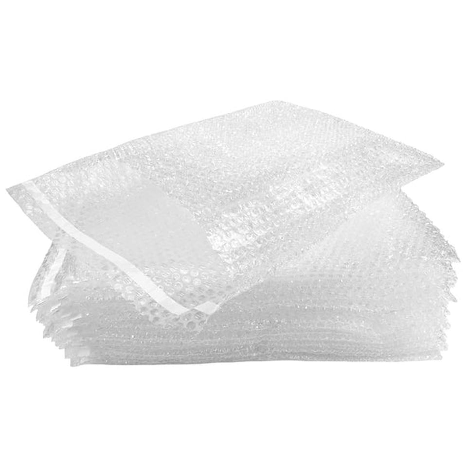 image 1 of 1000 x BP7 (380 x 435mm) Clear Plastic Plain Self Seal Bubble Pouches Mailing Shipping Bags Clear | One Size