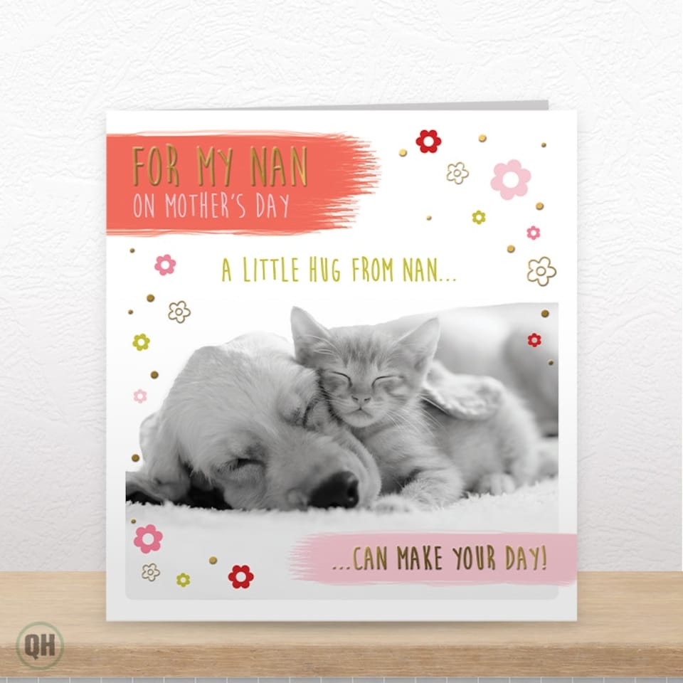 image 1 of For My Nan, A Little Hug From Nan Can Make Your Day - Mother's Day Card