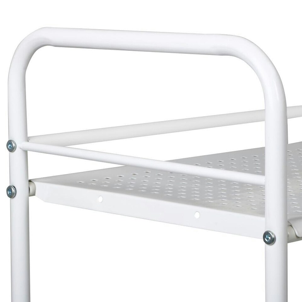 image 1 of Yaheetech 3-Shelf Large Salon Beauty Trolley Cart White