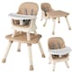 image 1 of COSTWAY 6-in-1 Baby High Chair Convertible Feeding Chair-khaki