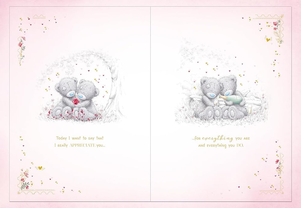 image 1 of Bears Sat On Blanket One I Love Luxury Boxed Large Handmade Valentine's Day Card