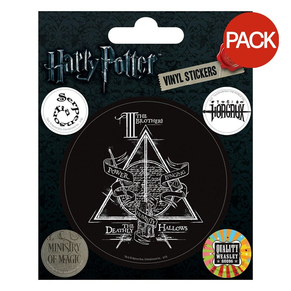 Harry Potter Vinyl Symbols Sticker (Pack of 5) - Multicoloured - One Size