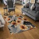 image 2 of Geometric floral shapes (Rug) Multi | Small: 60x110cm